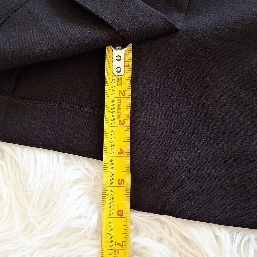 LOFT Black Polka Dot Layered Sheath Dress - Picture 14 of 14